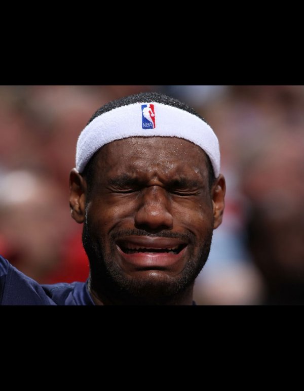 LeBron Crying