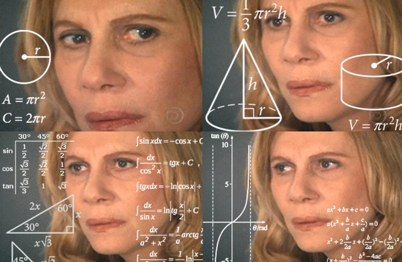 Confused Math Lady