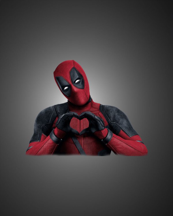 Deadpool Heart Hands