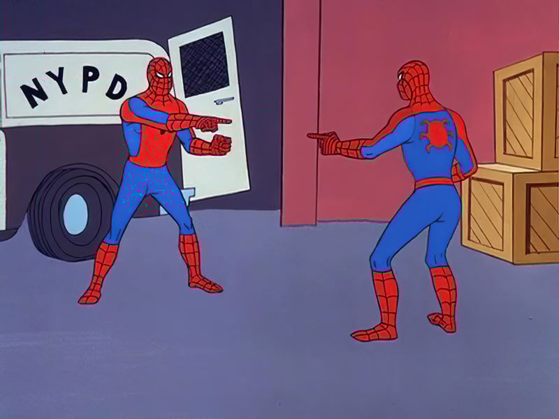 Spiderman Pointing
